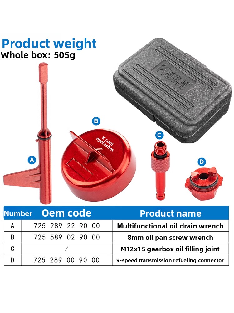Zestaw adapterów do wymiany ol – Drain Filler Kit recenzja i cena